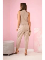 Set vesta + kalhoty velbloud