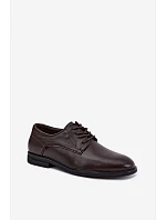 Pánské elegantní polobotky tmavě hnědé Calven Pánské elegantní polobotky tmavě hnědé Calven
