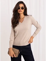 Sweter IR SW model 22278295 beżowy - FPrice Sweter IR SW model 22278295 beżowy - FPrice