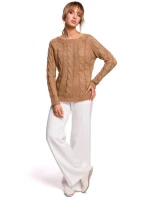 Dámský svetr  Tmavě béžová  model 21299411 - Moe