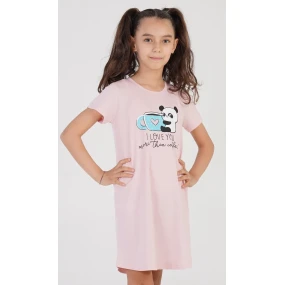 Dětská noční košile s krátkým rukávem Panda