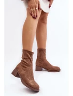 Boty na podpatku model 189841 Step in style Boty na podpatku model 189841 Step in style