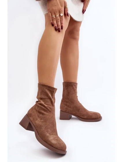 Boty na podpatku model 189841 Step in style Boty na podpatku model 189841 Step in style