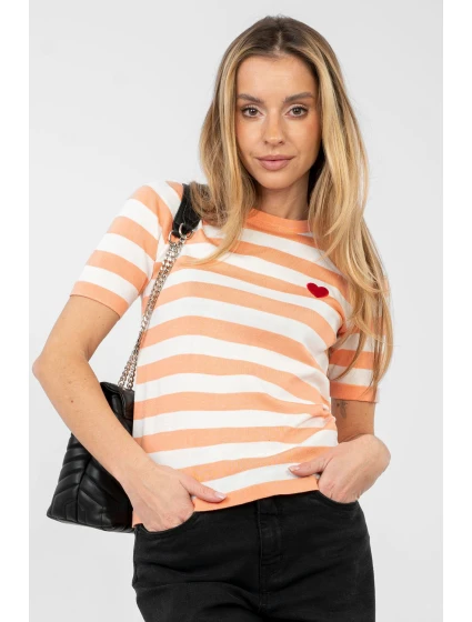 Svetr s krátkým rukávem model 224321 Factory Price Svetr s krátkým rukávem model 224321 Factory Price