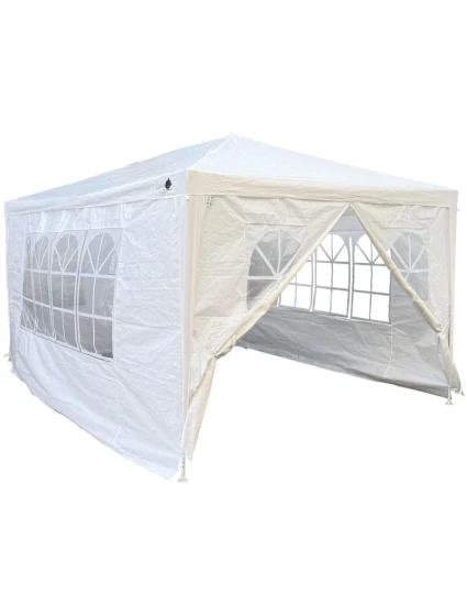 ZAHRADNÍ PAVILONOVÝ STAN 3X4X2,5 M BÍLÝ SASKA ZAHRADA