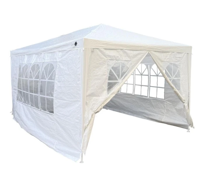 ZAHRADNÍ PAVILONOVÝ STAN 3X4X2,5 M BÍLÝ SASKA ZAHRADA