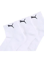 Ponožky Puma Cushioned Quarter, balení po 3 kusech, bílé, 938581 02 Ponožky Puma Cushioned Quarter, balení po 3 kusech, bílé, 938581 02