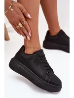 Dámské Tenisky Na Platformě Big Star model 21705695 Černé - Big Star Shoes Dámské Tenisky Na Platformě Big Star model 21705695 Černé - Big Star Shoes