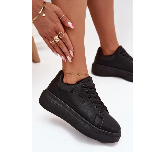 Dámské Tenisky Na Platformě Big Star model 21705695 Černé - Big Star Shoes Dámské Tenisky Na Platformě Big Star model 21705695 Černé - Big Star Shoes