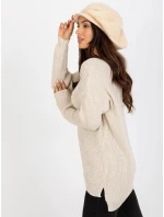 Czapka AT CZ BF model 21836654 jasny beżowy - FPrice