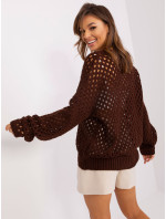 Sweter BA SW 9009.26P ciemny brązowy