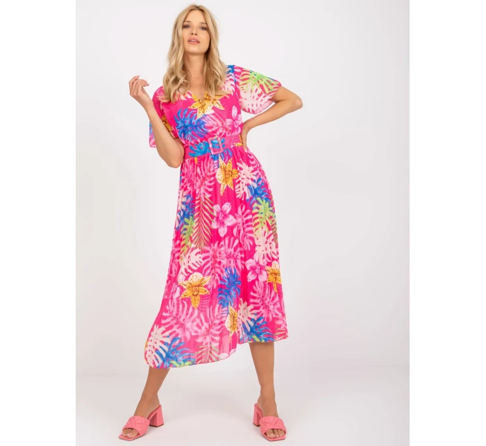 Šaty DHJ SK 11331 4.99 tmavě růžová