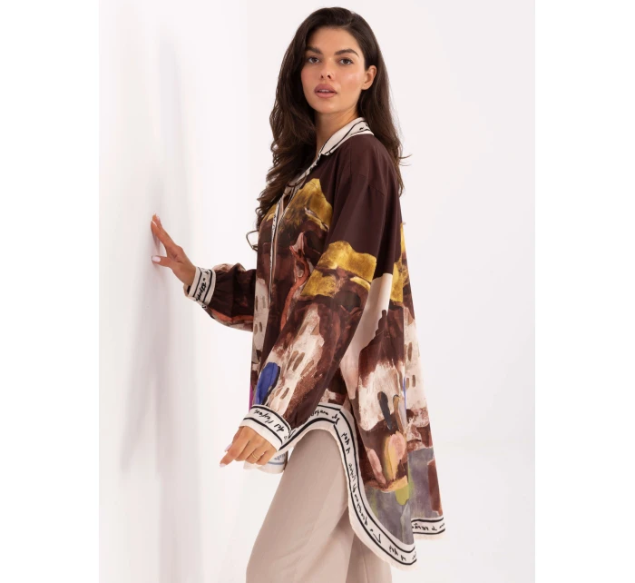 Koszula IT KS model 21393051 brązowy - FPrice