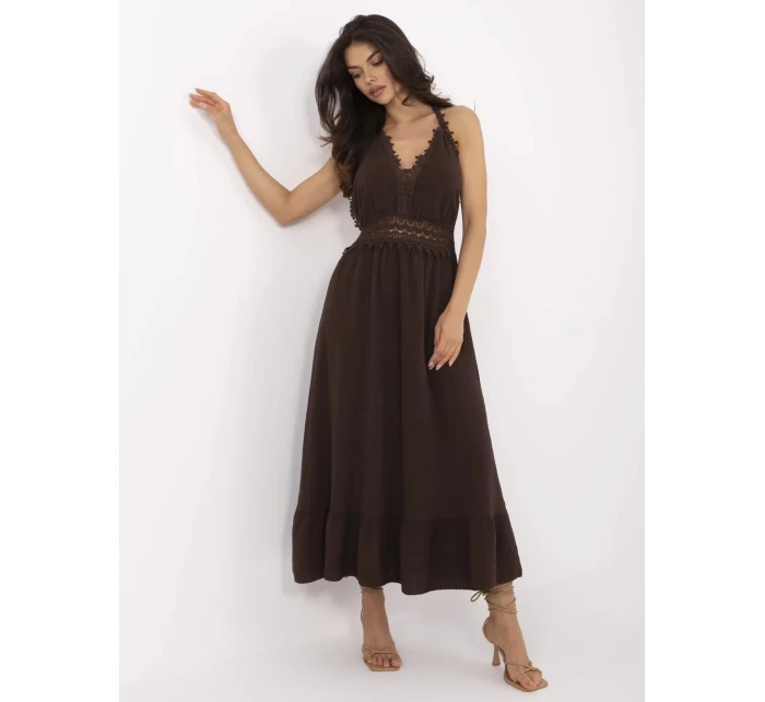 Sukienka MI SK model 21132994 ciemny brązowy - FPrice