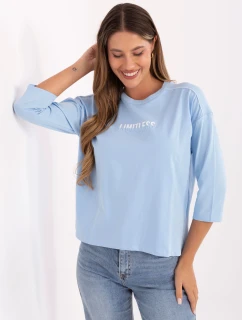 Bluzka RV BZ model 21406700 jasny niebieski - FPrice