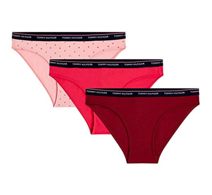 Kalhotky 3pcs UW0UW01385-079 růžovočervená - Tommy Hilfiger