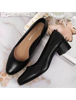 Dámské lodičky na klínku SK354A černé - Sergio Leone