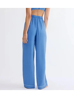 Dámské pyžamové kalhoty Amourette Jacquard Trousers CIEL modré 005J - TRIUMPH