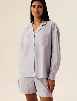 Henderson Dámské pyžamo 42782 Nanda dlouhé/r S-XL pruhované