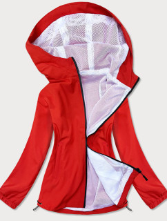 Letní červená dámská bunda s podšívkou (HH036-5)