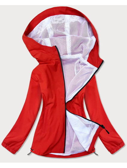 Letní červená dámská bunda s podšívkou model 17144698 - J.STYLE