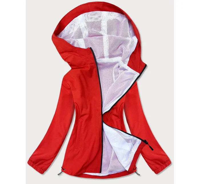 Letní červená dámská bunda s podšívkou model 17144698 - J.STYLE