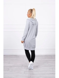 Mikina s kapucí šedá