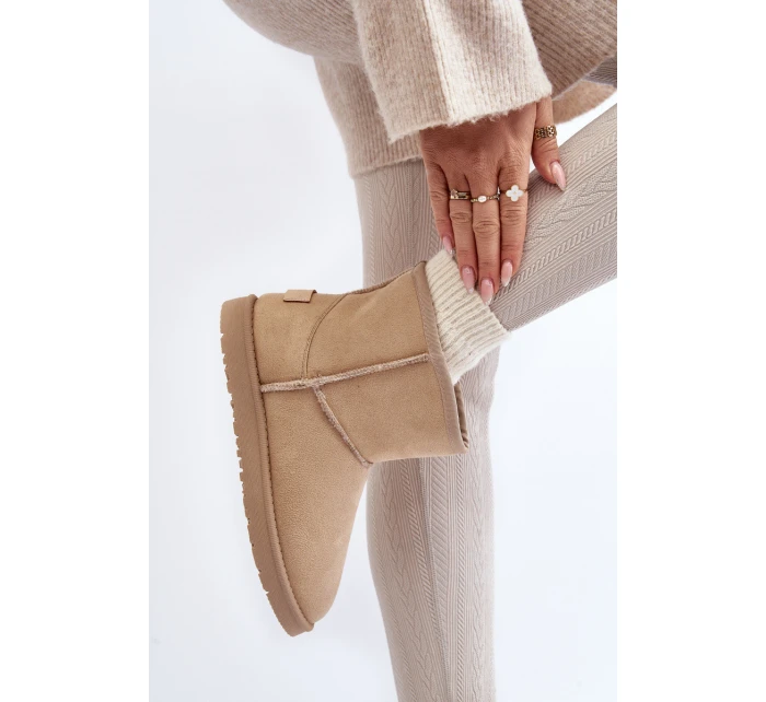 Dámské sněhule Cross Jeans MM2R4023C Beige Dámské sněhule Cross Jeans MM2R4023C Beige