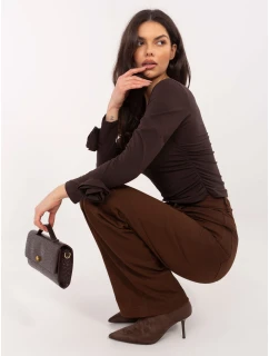 Bluzka IT BZ model 21859090 ciemny brązowy - FPrice