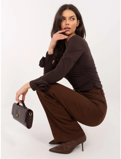 Bluzka IT BZ model 21859090 ciemny brązowy - FPrice