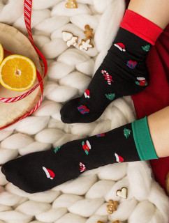 Hrubší vzorované ponožky CHRISTMAS