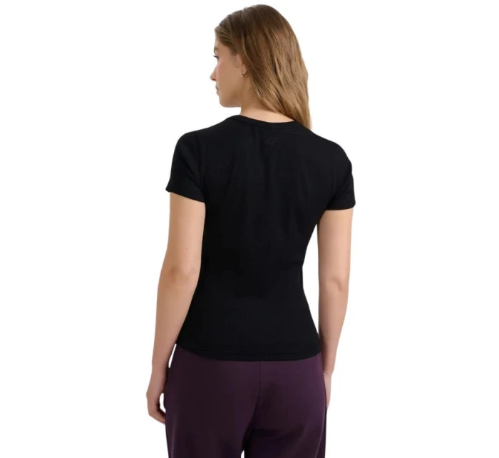 Dámské tričko 4F F2337 tmavě černé 4FWAW25TTSHF2337 20S Dámské tričko 4F F2337 tmavě černé 4FWAW25TTSHF2337 20S