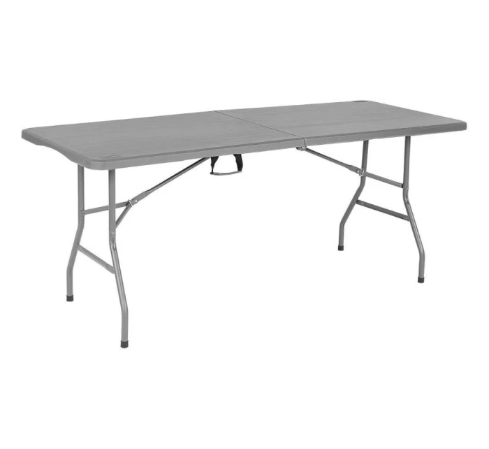 SKLÁDACÍ STOLEK V KABELCE 180x70 cm MAX.100 kg ŠEDÝ