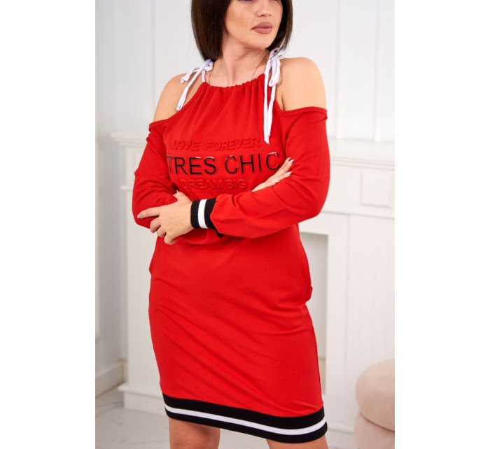 Tres Chic červené šaty