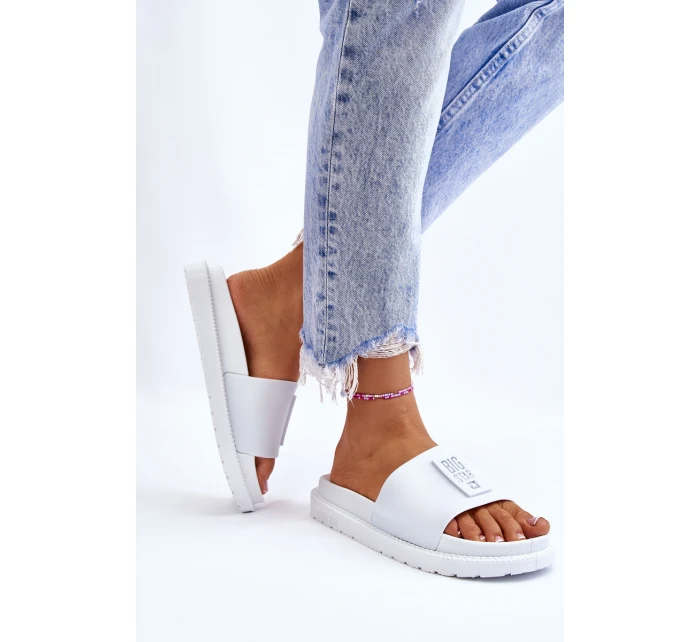 Dámské pantofle Big Star LL274428 Bílé Dámské pantofle Big Star LL274428 Bílé