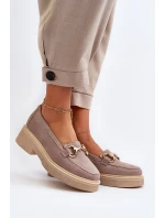 Zazoo 3429 Zamszové Dámské Mokasíny S Ozdobou Hnědé