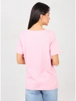T shirt RV TS model 21889049 jasny różowy - FPrice T shirt RV TS model 21889049 jasny różowy - FPrice