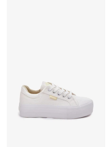 Dámské trampky na platformě Lee Cooper – bílé