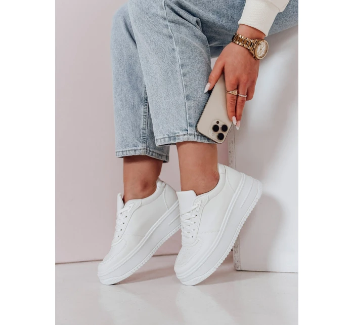 Dámské tenisky na platformě WALK ME UP white FashionStreet ZY0926