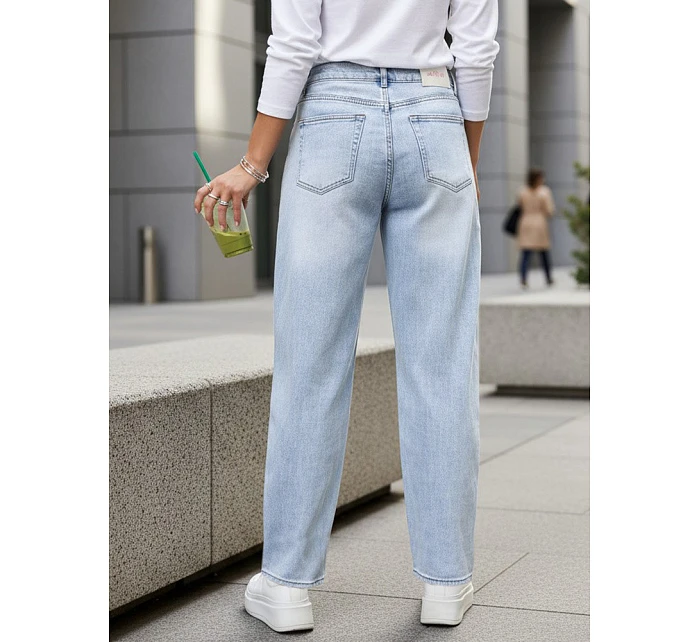 Dámské džíny baggy fit volného střihu modré FashionStreet UY2925