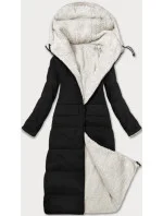 Černá oboustranná zimní bunda s kožešinou model 21248608 - J.STYLE Černá oboustranná zimní bunda s kožešinou model 21248608 - J.STYLE