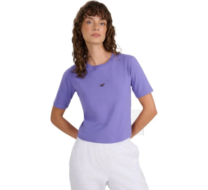 Dámské tričko 4F F2971 fialové 4FWAW25TTSHF2971 51S Dámské tričko 4F F2971 fialové 4FWAW25TTSHF2971 51S