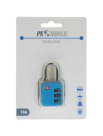 VISACÍ ZÁMEK NA KUFŘÍK PROWORLD MODRÝ