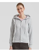 Fruit of the Loom Premium Lady-Fit Hooded Jacket Dámská mikina s kapucí 16.2118 heather grey Fruit of the Loom Premium Lady-Fit Hooded Jacket Dámská mikina s kapucí 16.2118 heather grey