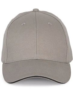 K-up KP 185 6 panelová sandwich kšiltovka 20.0185 light grey/dark grey