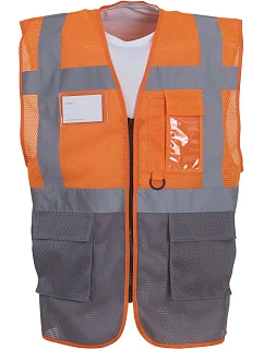 HVW HiVis síťovaná bezpečnostní vesta 79.W hi vis model 22502552 - Yoko