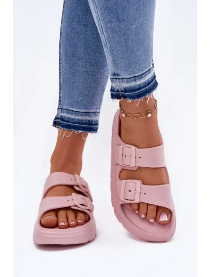 Dámské Pěnové Pantofle Na Platformě Růžové model 21697847 - EVENTO Dámské Pěnové Pantofle Na Platformě Růžové model 21697847 - EVENTO