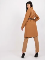 Dámský kabát DHJ PL model 17050373 velbloudí - FPrice Dámský kabát DHJ PL model 17050373 velbloudí - FPrice
