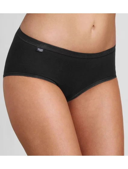 Kalhotky Sloggi Basic+ Midi 2P černá 0004 - Triumph Kalhotky Sloggi Basic+ Midi 2P černá 0004 - Triumph