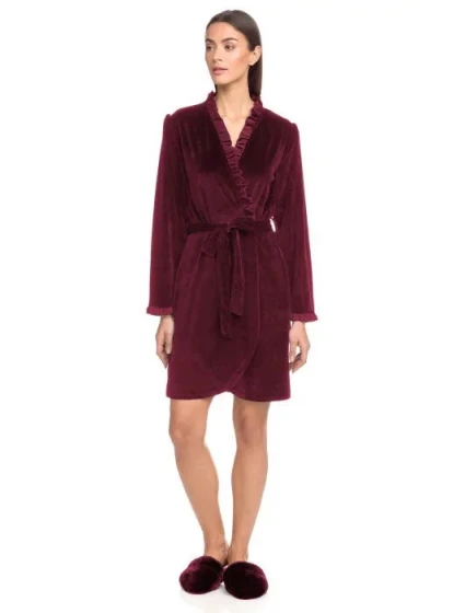 Dámský župan   Vínová  model 15908382 - Vamp